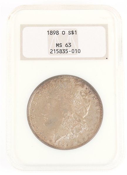 1898-O US MORGAN SILVER $1 DOLLAR COIN NGC MS63