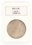 1898-O US MORGAN SILVER $1 DOLLAR COIN NGC MS63