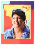 PETER MAX PORTRAIT OF JOHN GOLDACKER & SIGNED PROGRAM