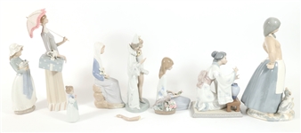 LLADRO, NAO, & REX PORCELAIN FIGURINES