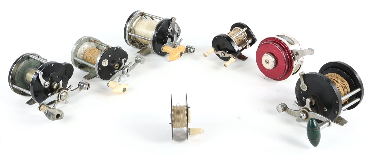 20TH C. FISHING REELS - OCEAN CITY, CORTLAND, IMPERIAL