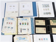 CANCELED & UNUSED INTERNATIONAL STAMPS & POST CARDS