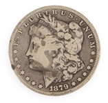 1879-CC US MORGAN SILVER DOLLAR COIN