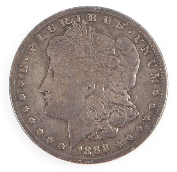 1888-S KEY DATE US SILVER MORGAN DOLLAR COIN 