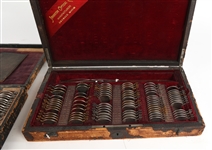 EARLY 20TH C. OPTICIAN TRAVEL SETS