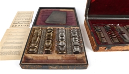 EARLY 20TH C. OPTICIAN TRAVEL SETS