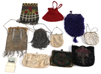20TH C. BEADED PURSES - LOT OF 10