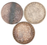 1888-P & 1889-P US MORGAN SILVER DOLLAR COINS 