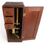 LATE 19TH C. B. PIKE & SONS MAKERS NO.62 MICROSCOPE