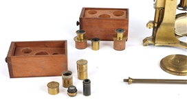 LATE 19TH C. B. PIKE & SONS MAKERS NO.62 MICROSCOPE