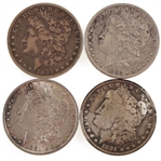 1881-1883 US MORGAN SILVER DOLLAR COINS
