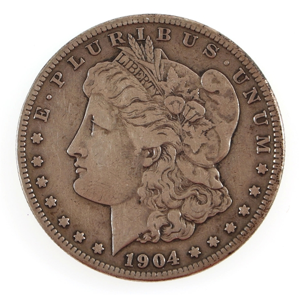 1904-S US MORGAN SILVER DOLLAR COIN