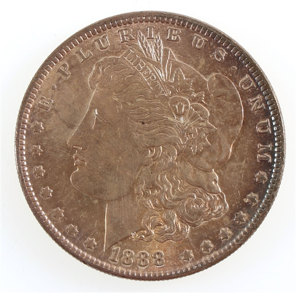 1888-P US MORGAN SILVER DOLLAR COIN