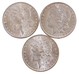 1885-1887 US MORGAN SILVER DOLLAR COINS