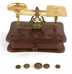 EUROPEAN 19TH C. COFFEE GRINDER & POSTAL SCALE
