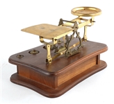 EUROPEAN 19TH C. COFFEE GRINDER & POSTAL SCALE