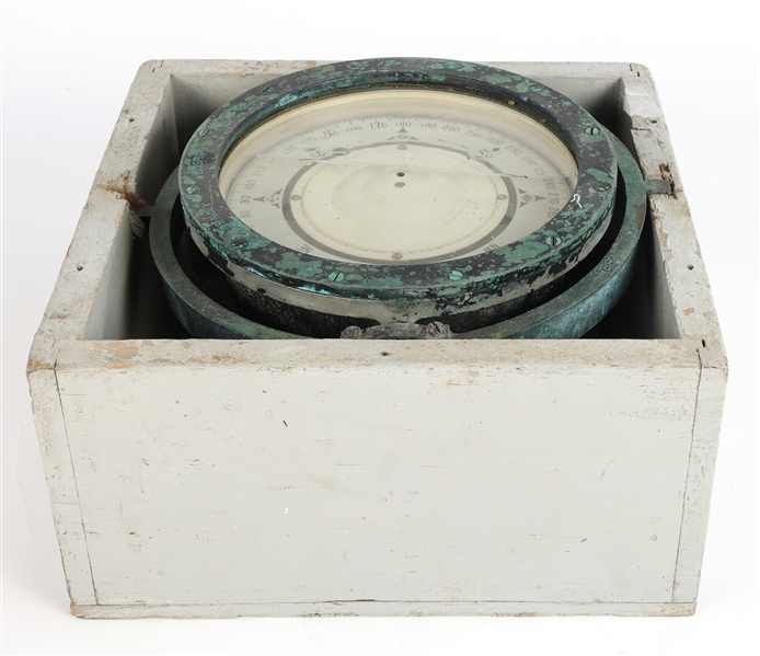 WWII ERA U.S. BUSHIPS BECK-LEE CORP MARITIME COMPASS