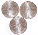 1985 MEXICAN LIBERTAD 1 ONZA .999 FINE SILVER COINS