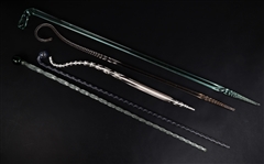 20TH C. GLASS WALKING STICKS 