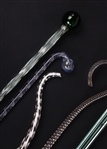 20TH C. GLASS WALKING STICKS 