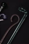 20TH C. GLASS WALKING STICKS 