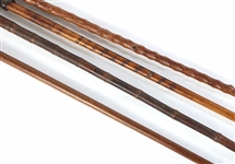 20TH C. WOODEN CANES & WALKING STICKS