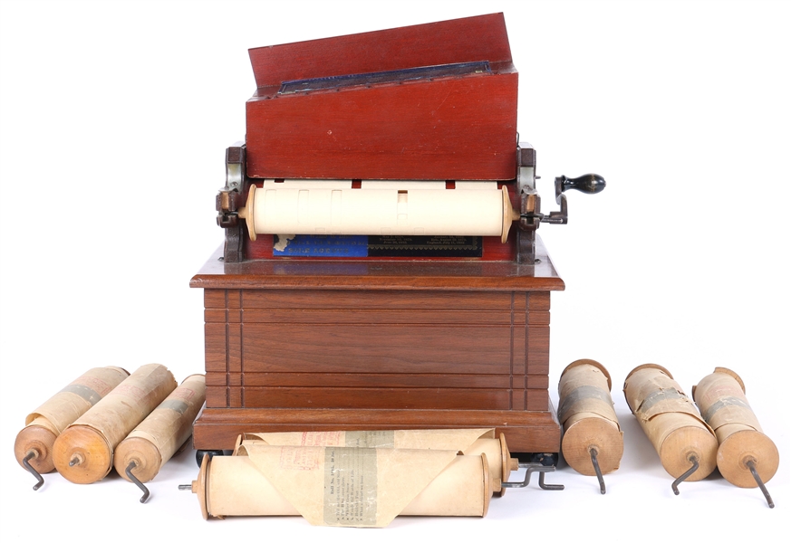 19TH C. REED-PIPE CLARIONA ROLL ORGAN