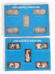 HAMILTON MINT OUR GREATEST AMERICANS FINE SILVER INGOTS