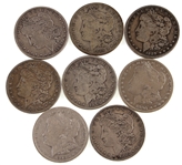 1879-1896 US MORGAN SILVER DOLLAR COINS