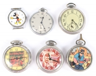 20TH C. ESTATE COSTUME HAT PINS & WATCHES 