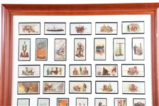 FRAMED PLAYER'S CIGARETTE SILK FACSIMILES