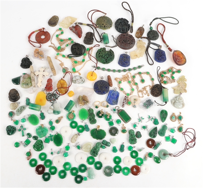 STONE COSTUME JEWELRY AND CHARMS