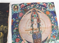 CONTEMPORARY TIBETAN THANGKAS - LOT OF 2