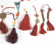 CHINESE CARVED BEADS AND TALISMANS 