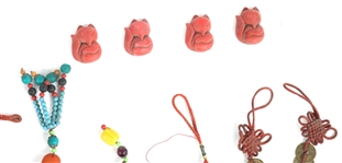 CHINESE CARVED BEADS AND TALISMANS 