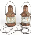 ANCHOR SHIP ELECTRIFIED LANTERN PAIR