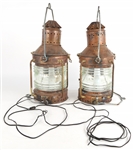 ANCHOR SHIP ELECTRIFIED LANTERN PAIR