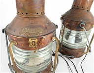 ANCHOR SHIP ELECTRIFIED LANTERN PAIR