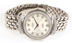LADIES 18K WHITE GOLD ROLEX CELLINI JUBILEE WRIST WATCH