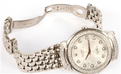 LADIES 18K WHITE GOLD ROLEX CELLINI JUBILEE WRIST WATCH