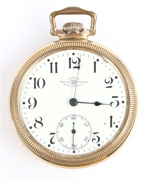 EARLY 20TH C. BALL RAILROAD GOLD FILLED POCKET WATCH