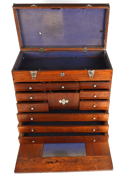 OAK MACHINISTS CHEST