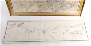 19TH C. RAILROAD MAP PRINTS - LOT OF 2