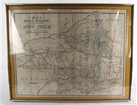 19TH C. RAILROAD MAP PRINTS - LOT OF 2
