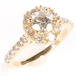 14K YELLOW GOLD 2.5 CTW DIAMOND WEDDING RING SET