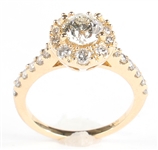 14K YELLOW GOLD 2.5 CTW DIAMOND WEDDING RING SET