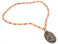EARLY 20TH C. HUDSON BAY NATIVE AMERICAN MADE GORGET 