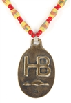 EARLY 20TH C. HUDSON BAY NATIVE AMERICAN MADE GORGET 