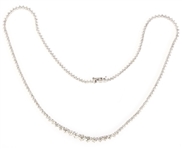18K WHITE GOLD 7 CTW DIAMOND NECKLACE