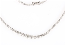18K WHITE GOLD 7 CTW DIAMOND NECKLACE